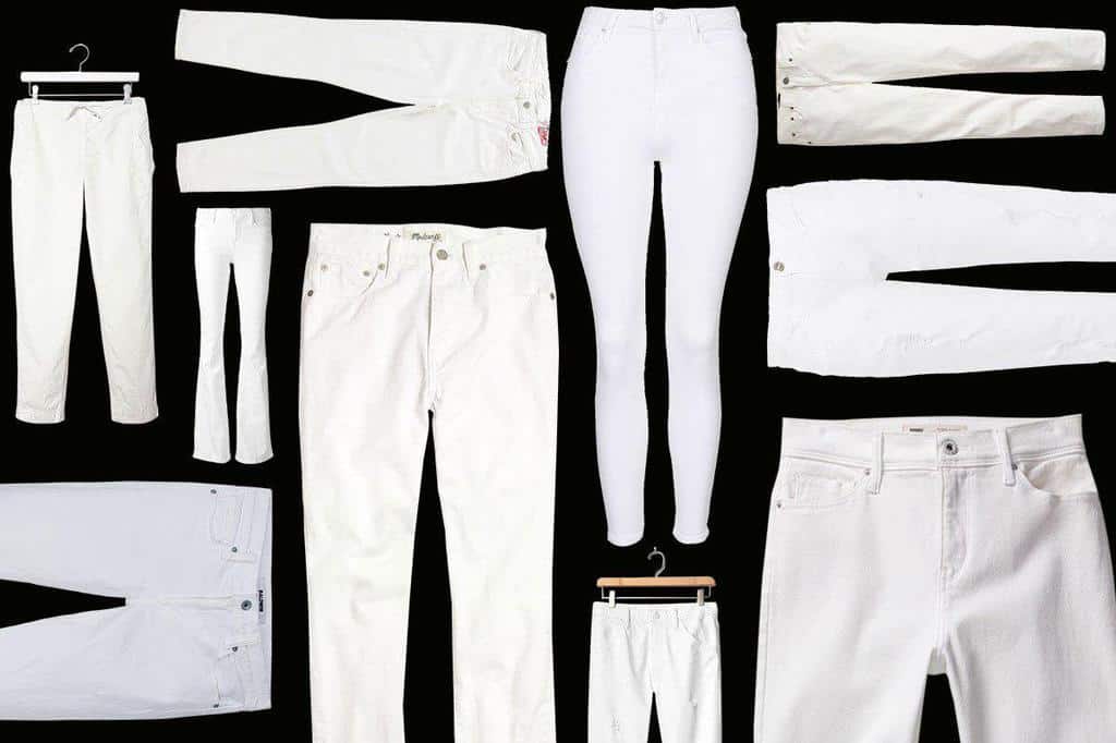 شلوار جین سفید زنانه را در فصل پاییز به این روش بپوشید